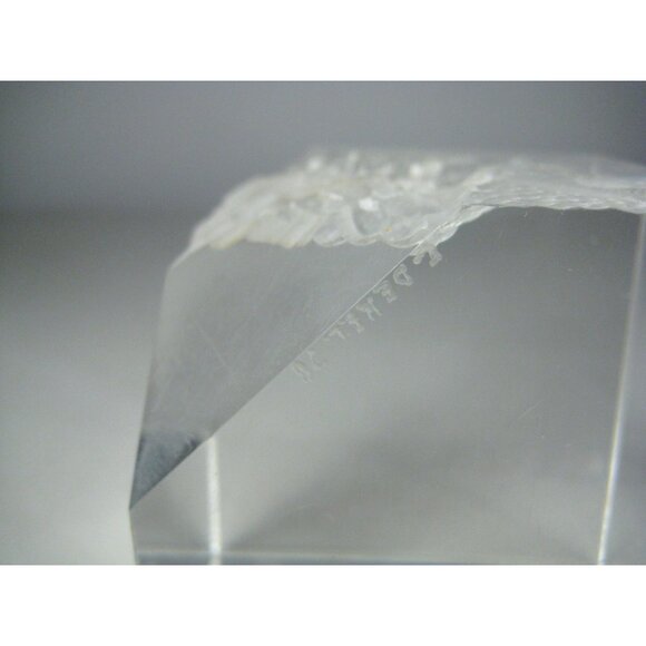 Vintage Cube Lighthouse Dekel Vintage 1978 Clear Acrylic Sculpture Paperweight - Picture 6 of 16